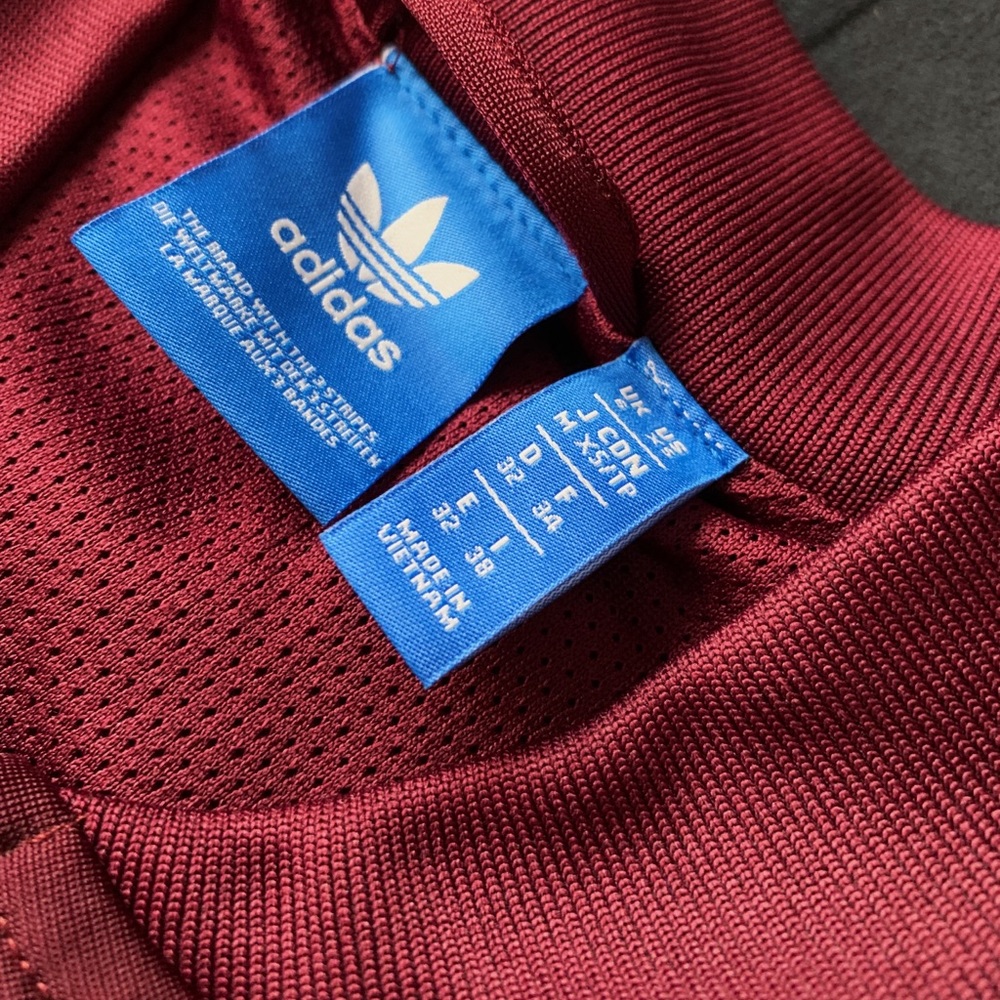 Adidas zip-up hoodie in Maroon ❤️